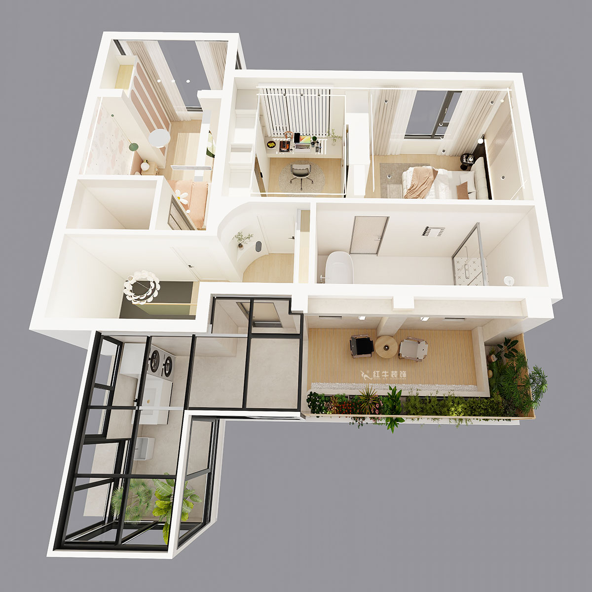 郭志成｜五矿澜悦方山10-504-138㎡-现代风格｜复式｜3室2厅1厨3卫｜老房装修｜定制家｜全包21